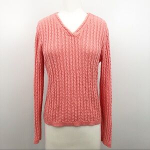Talbots Petites Cable Knit Sweater Size Small‎